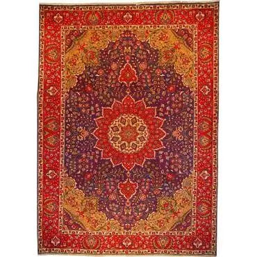 One Of The Kind Persian Tabriz Rug 11'3" x 8'0"